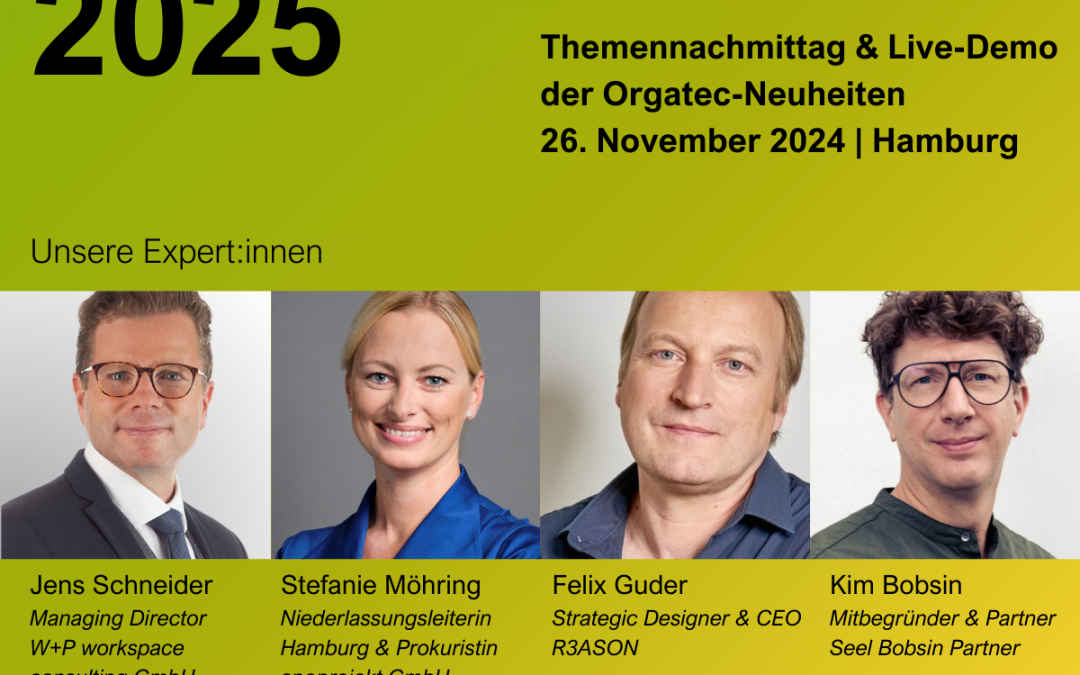 Office Trends 2025 – Expert:innenrunde & Live-Demo der Orgatec-Neuheiten